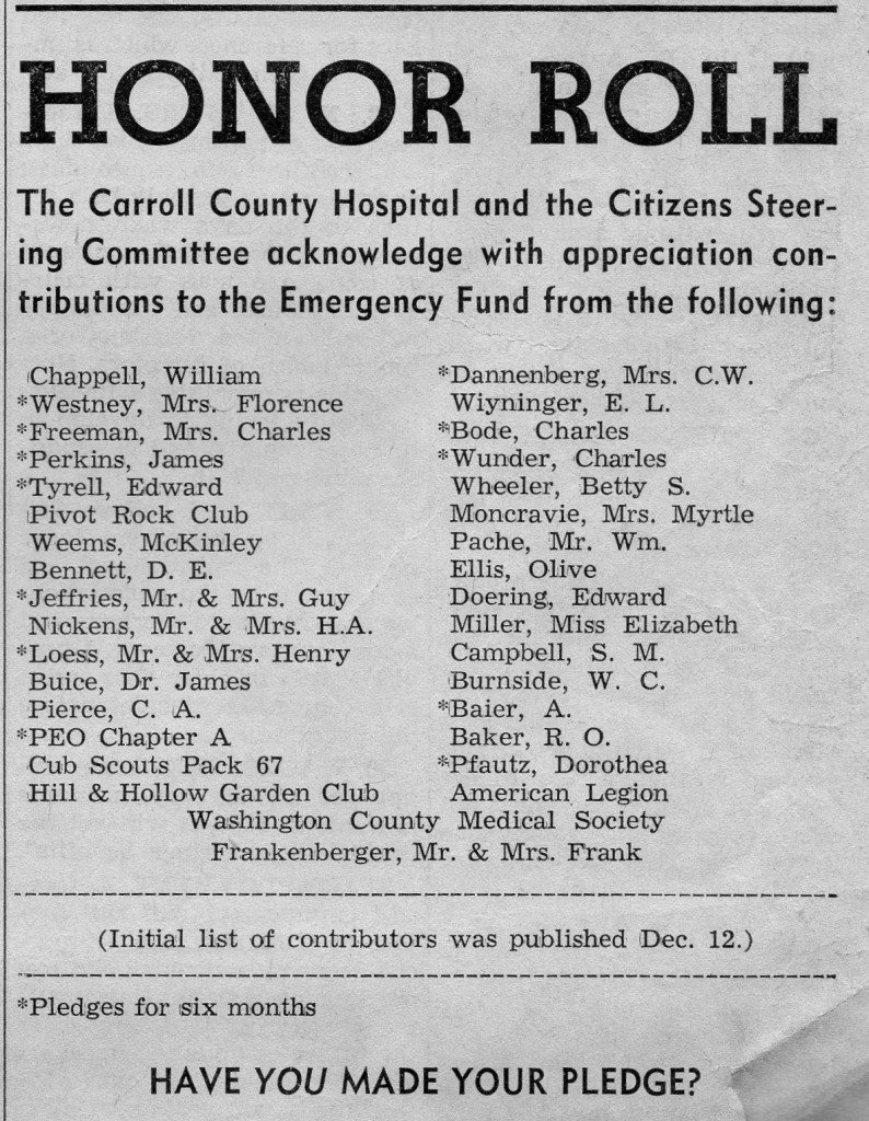 ESTE 2 Jan 1964 Hospital Fund